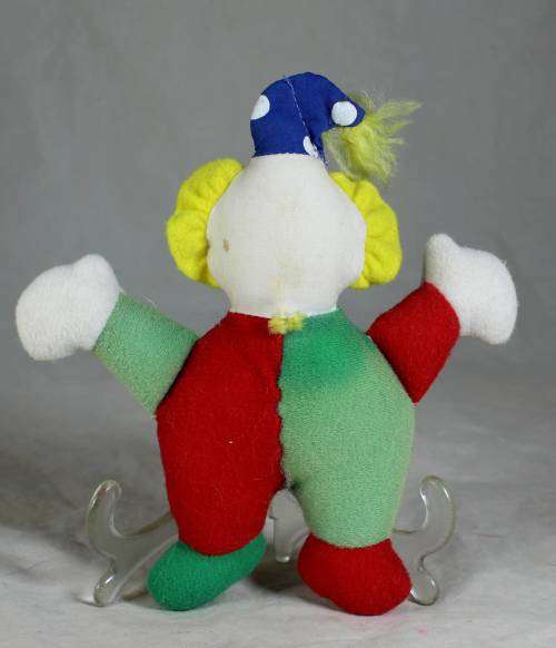 RED BLUE AND GREEN VELT CLOWN - BID NOW!!