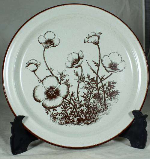 NORITAKE STONEWARE (1974-1985) DESERT FLOWERS DINNER PLATE-BID NOW!!!