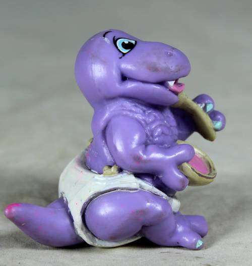 Nappy baby - Barney with his bowl and spoon