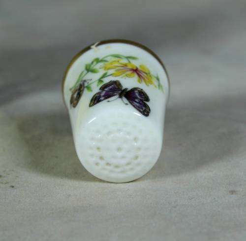 Thimble - Royal Worchester fine bone china butterfly