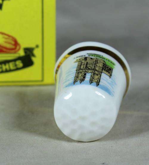 PORCELAIN THIMBLE - WESTMINSTER ABBEY LONDON