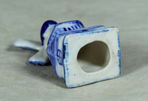 Miniature porcelain blue & white windmill