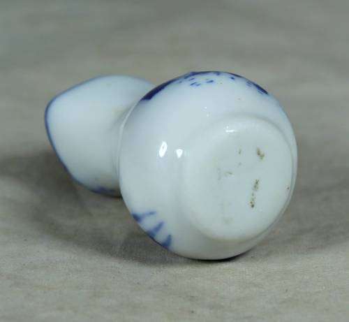 Miniature porcelain blue and white jug