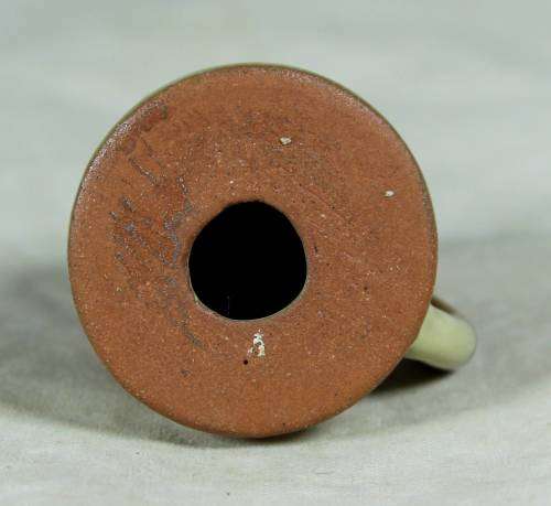 Miniature porcelain brown & beige milk jug