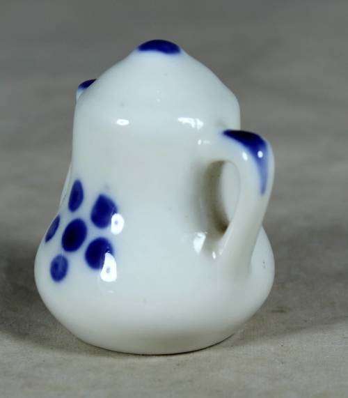Miniature porcelain blue & white tea pot