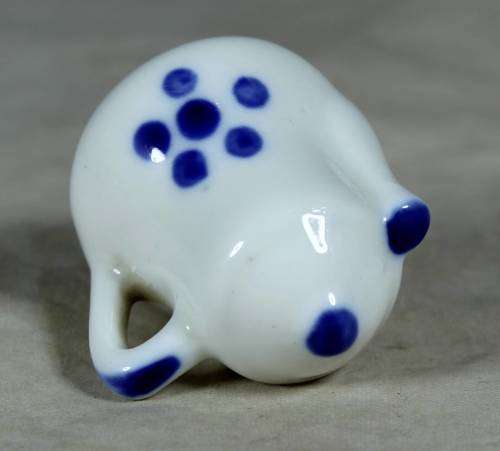 Miniature porcelain blue & white tea pot
