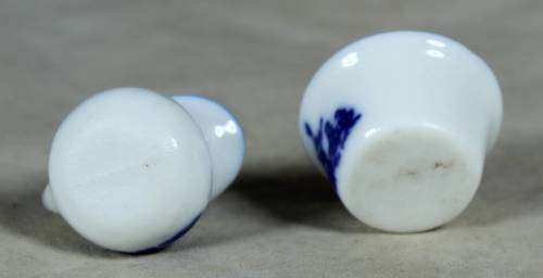 Miniature porcelain blue & white bowl with water jug