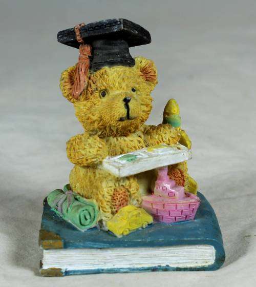 Molded bear graduating