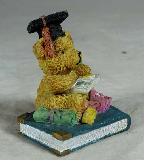 Molded bear graduating