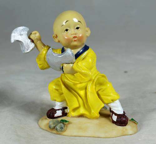 Kung Fu Buddha with fighting axe