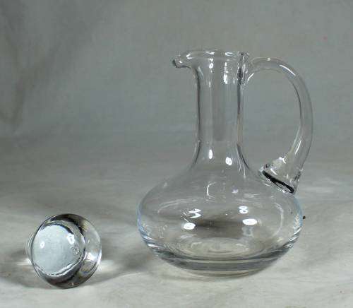 Glass vinegar bottle
