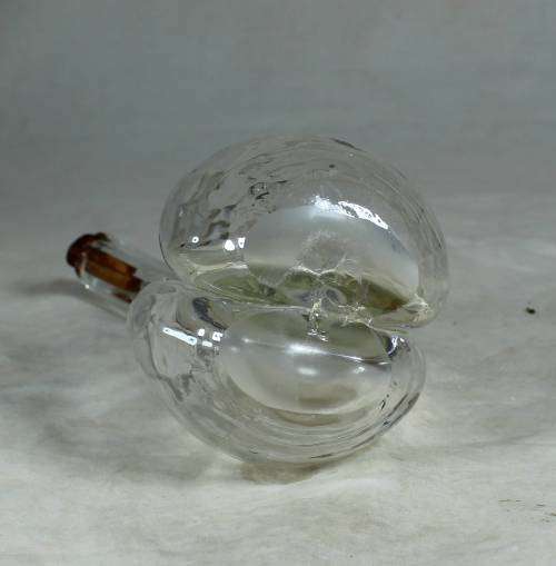 Glass combination of oil and vinegar holder