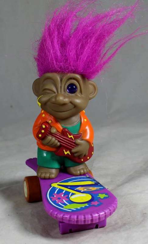 Russ troll on a skate board