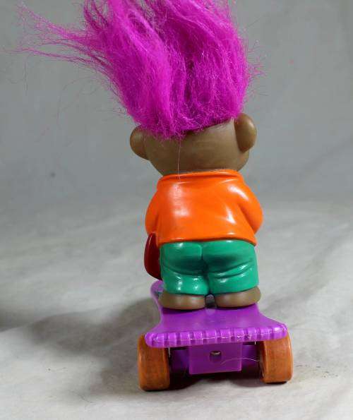 Russ troll on a skate board
