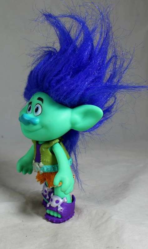 Russ Troll with green and blue hair