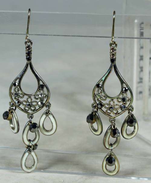 Ornate teardrop earrings