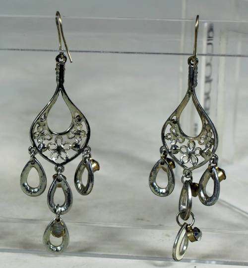 Ornate teardrop earrings