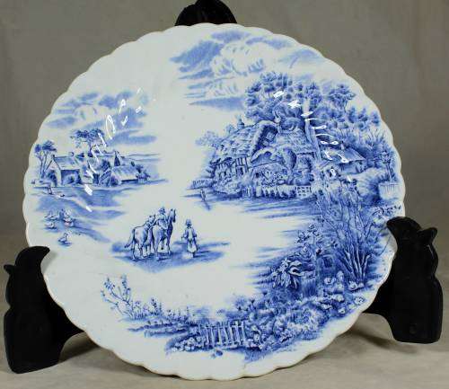 JOHNSON BROS - HAPPY ENGLAND DISPLAY PLATE (BEAUTIFUL)-BID NOW!!