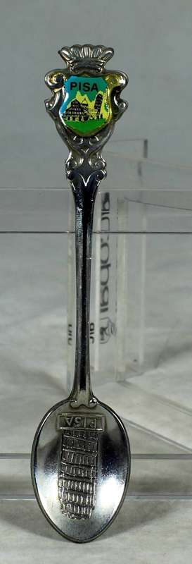 Souvenir teaspoon - Pisa with engraved spoon