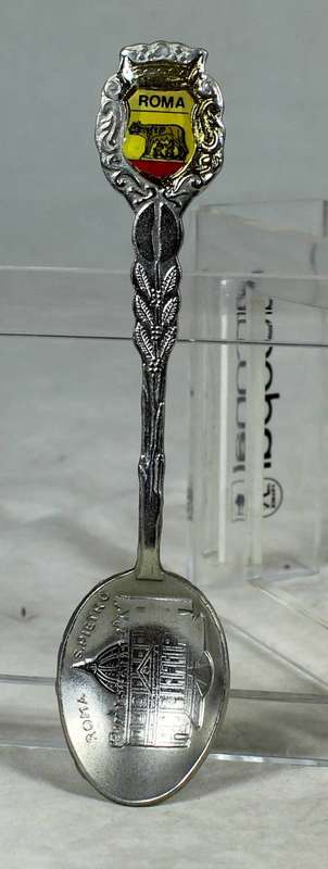 Souvenir teaspoon - Roma with engraved spoon