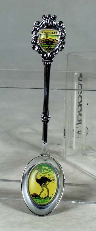 Souvenir teaspoon - Highgate with a spoon insert