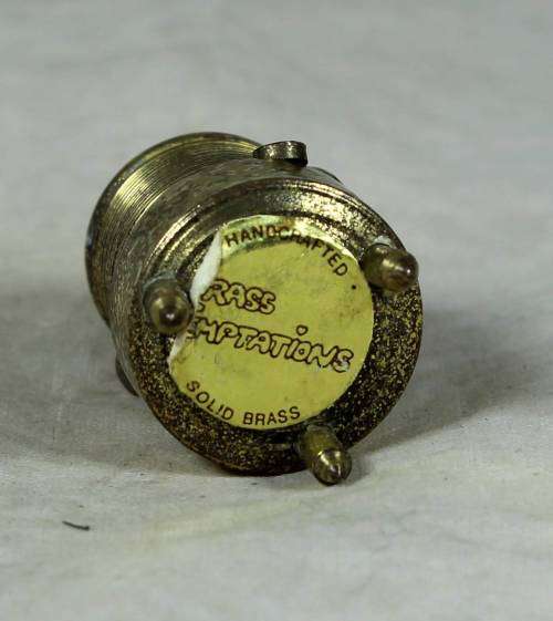 Miniature handcrafted brass temptations heater