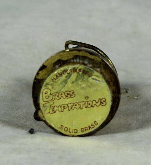 Miniature handcrafted brass temptations coal shuttle