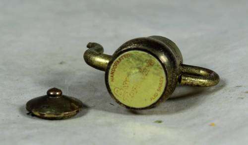 Miniature handcrafted brass temptations coffee pot