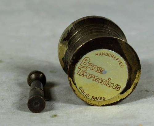 Miniature handcrafted brass temptations mortar & pestle