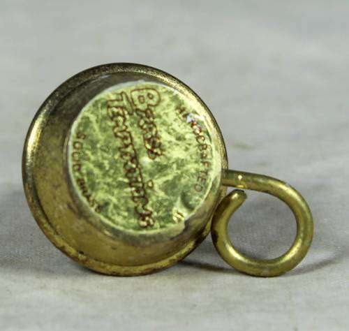 Miniature handcrafted brass temptations candle holder