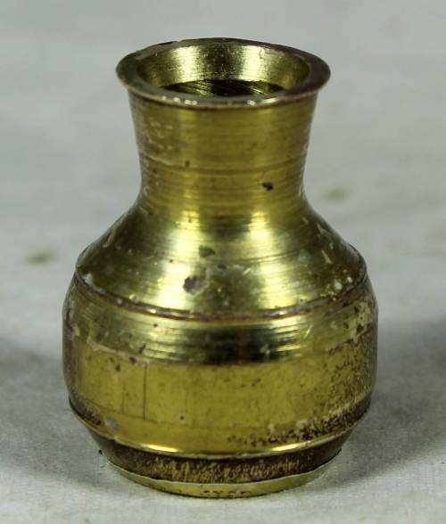 Miniature handcrafted brass temptations water jug
