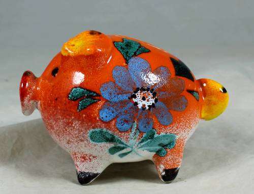 Porcelain piggy bank