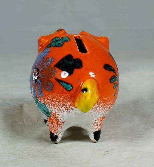 Porcelain piggy bank