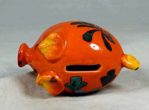 Porcelain piggy bank
