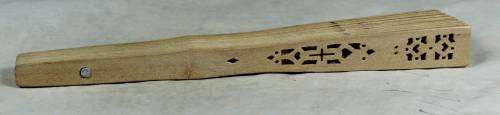 Perforated wooden fan