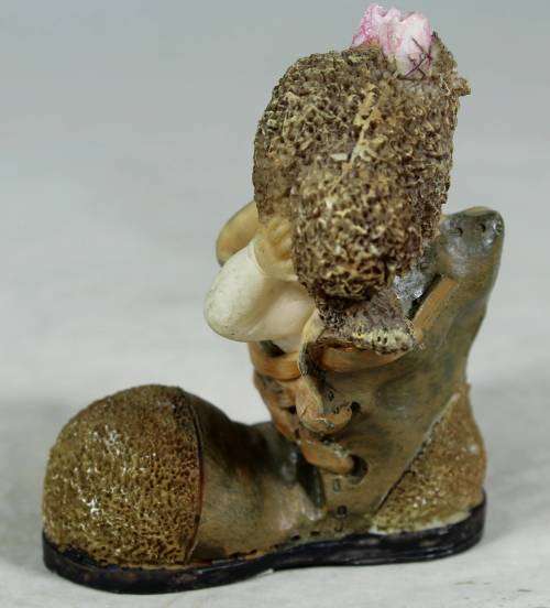 Baby girl in a shoe