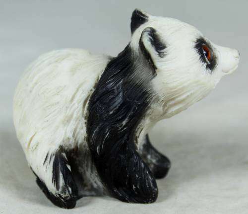 Panda with beads for eyes