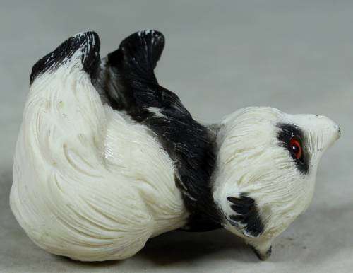 Panda with beads for eyes