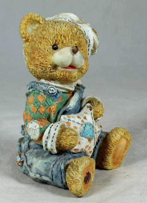 SWEET BABY BEAR READY FOR BED IN HIS PJ`S-BID NOW!!