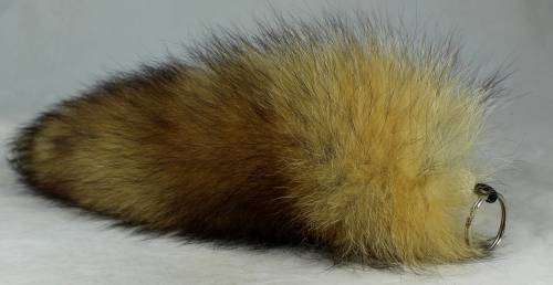 BLAST FROM THE PAST LARGE FLUFFY TAIL KEY RING -BID NOW!!