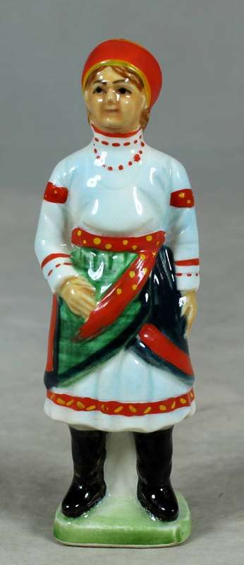 VINTAGE PORCELAIN FIGURINE (MARKED FOREIGN)-MAN IN TRADITIONAL CLOTHES #57-BID NOW!!