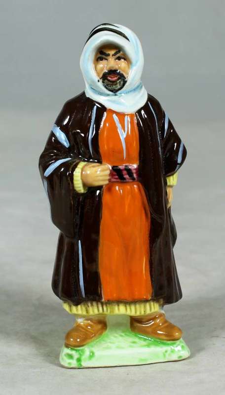 VINTAGE PORCELAIN FIGURINE (MARKED FOREIGN)-MAN IN TRADITIONAL CLOTHES #60-BID NOW!!