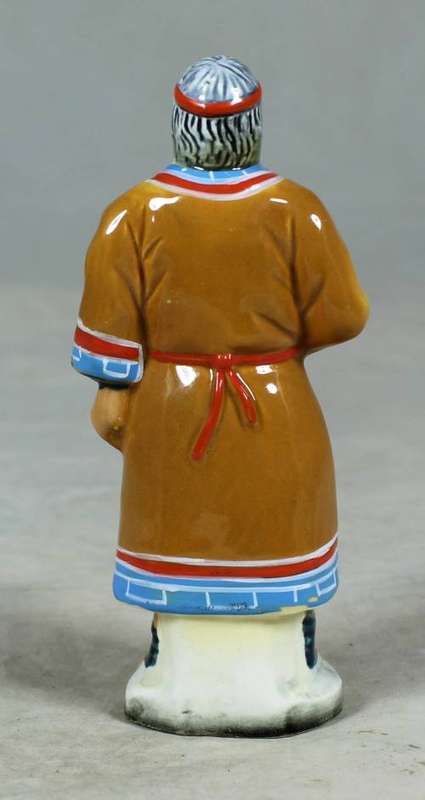 VINTAGE PORCELAIN FIGURINE (MARKED FOREIGN)-MAN DRESSED IN TRADITIONAL CLOTHES #64