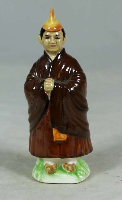 VINTAGE PORCELAIN FIGURINE (MARKED FOREIGN)-MAN DRESSED IN TRADITIONAL CLOTHES #66