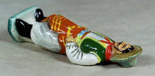 Vintage porcelain figurine (marked foreign) man dressed in traditional clothes #70