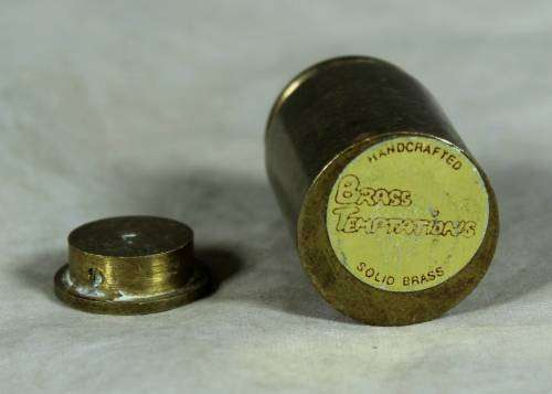 MINIATURE BRASS TEMPTATIONS - MILK CAN - BID NOW