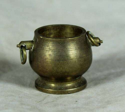 Miniature copper Temptations - 2 handled container