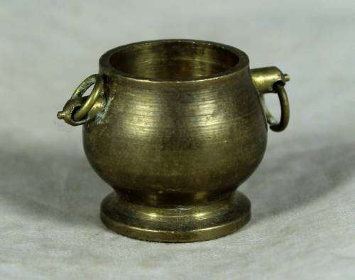 Miniature copper Temptations - 2 handled container