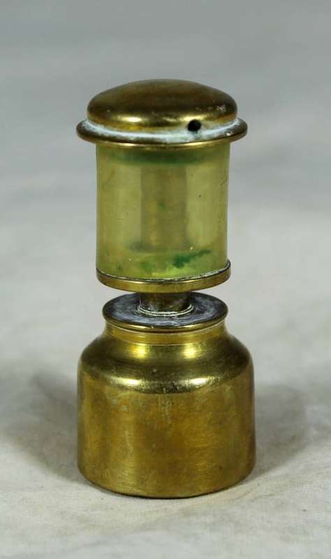Miniature brass gas lamp