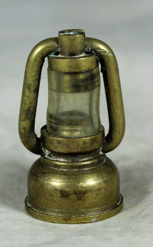 Miniature brass storm lamp